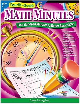 CTP Math Minutes Grade 4 Multiplication Workbook, 4th Grade Math Workbook