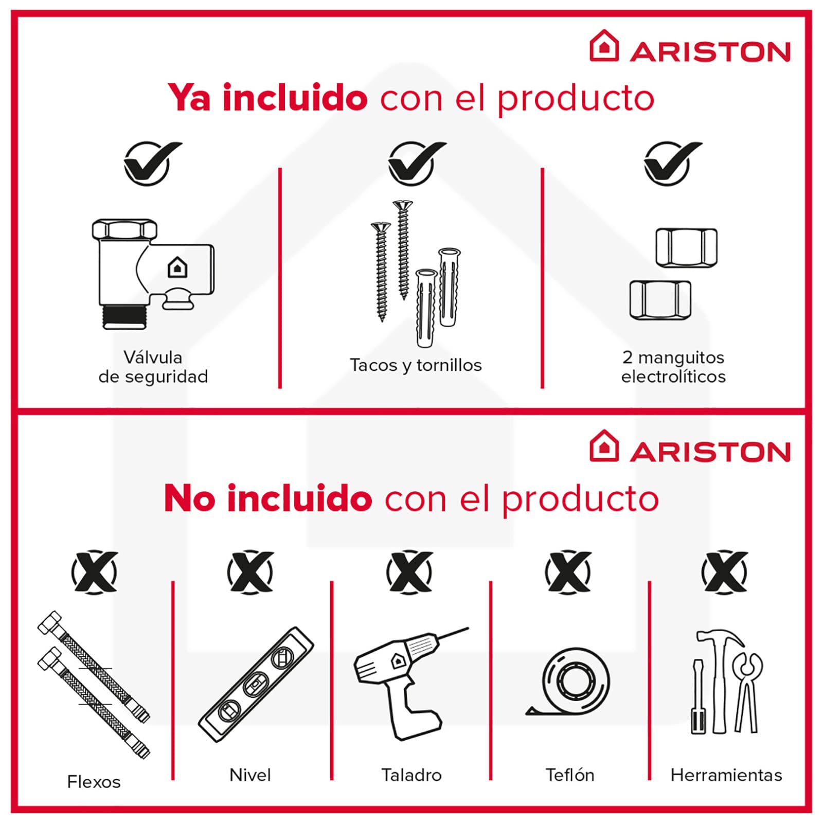 Ariston Lydos Plus - Scaldabagno elettrico verticale da 50 litri, con funzione ECO e modalità vacanze, 45 x 47 x 52,8 cm, prodotto per installazione in Spagna