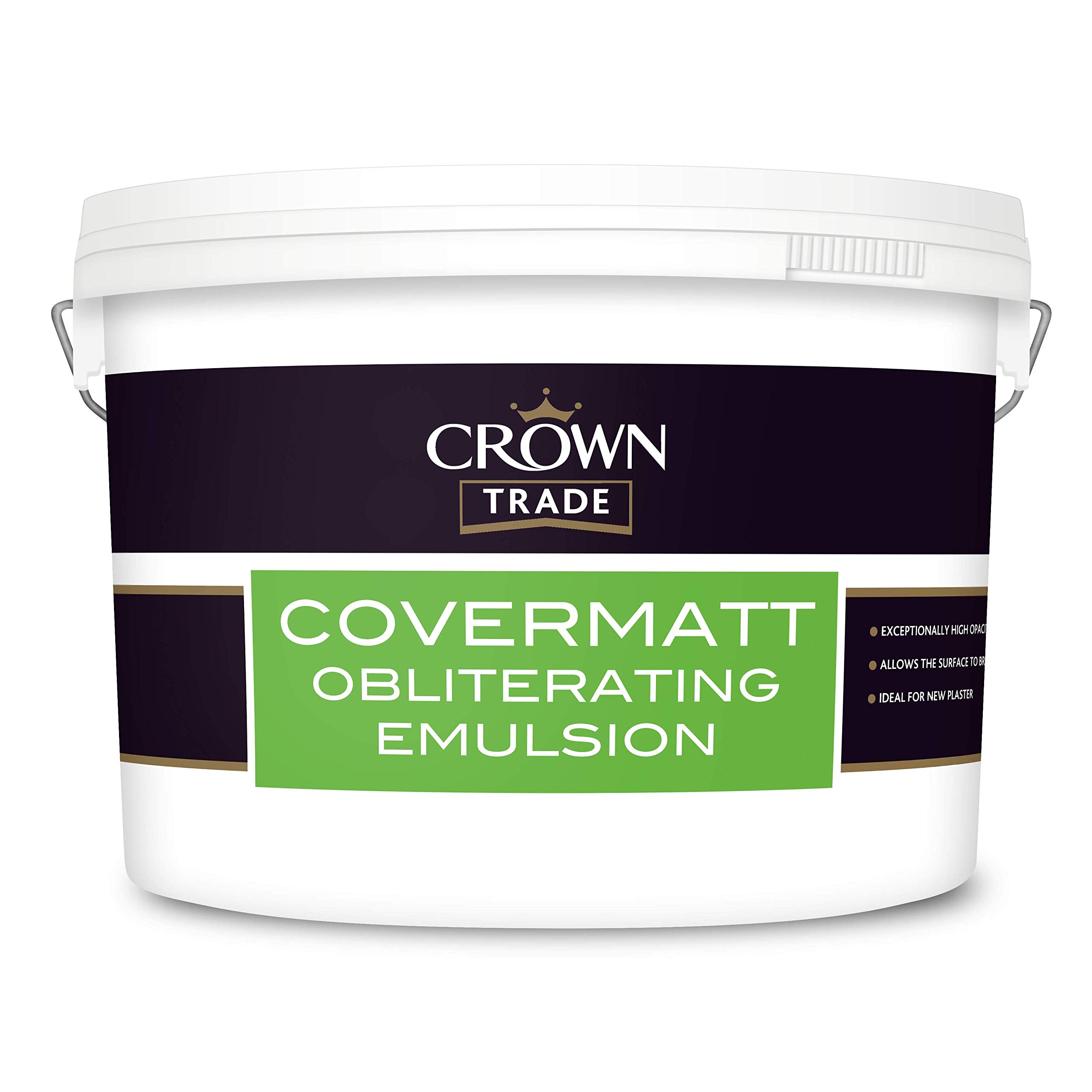 Crowntrade White Crown Trade 10 Litre Covermatt Magnolia