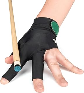 Billiard Pool Cue Glove - for Left Hand (Right-Handed Player)
