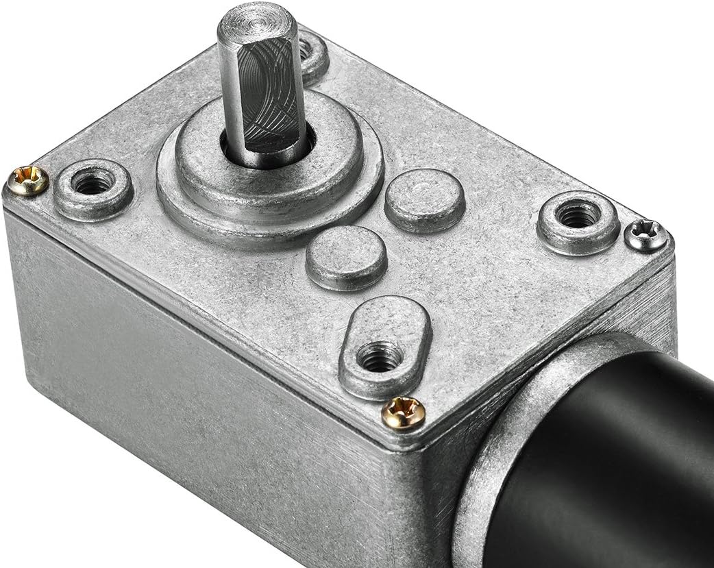 uxcell DC12V 65RPM High Torque Electric Power Speed Reduce Turbine Worm Gear Box Motor