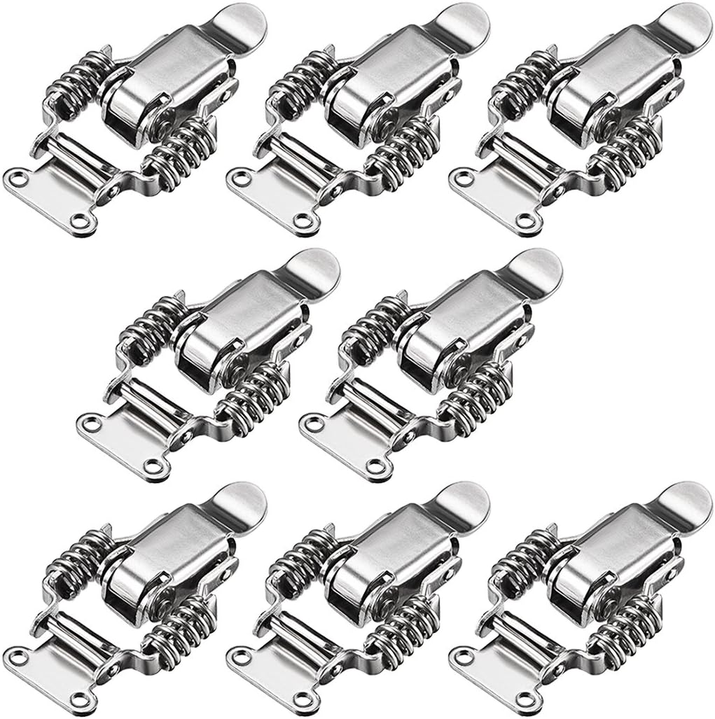 uxcell HS-022 Stainless Steel 304 Compression Spring Draw Toggle Latch Clamp, 68mm Long, Pack of 8