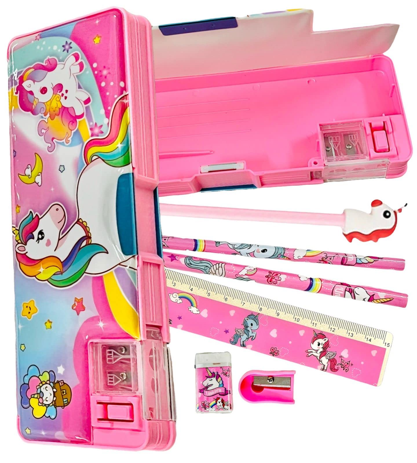 See full amazon price history chart for LE DELITE Unicorn Pencil Box Magnet Stationery case Double Side for Kids / Kids Stationary Set Organizer for Kids Girls, Boys with Pencils, Pen, Eraser & Sharpener LE DELITE Unicorn Pencil Box Magnet Stationery case Double Side for Kids / Kids Stationary Set Organizer for Kids Girls, Boys with Pencils, Pen, Eraser & Sharpener (B0B844WBT2) Amazon Price History, Amazon Price Tracker