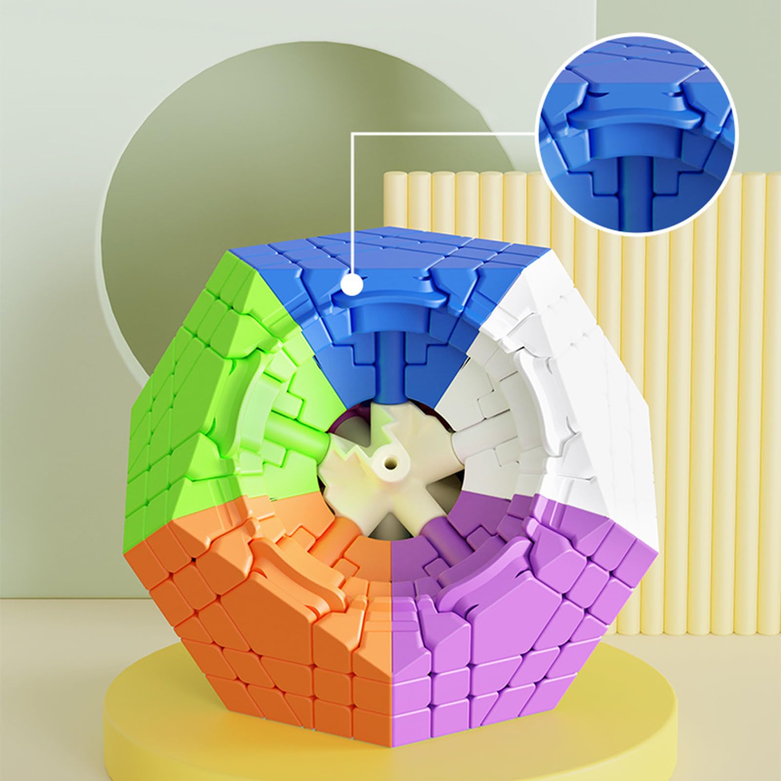 Dodecahedral Speed Cube - Freches Magisches Spielzeug in lebendigem Design