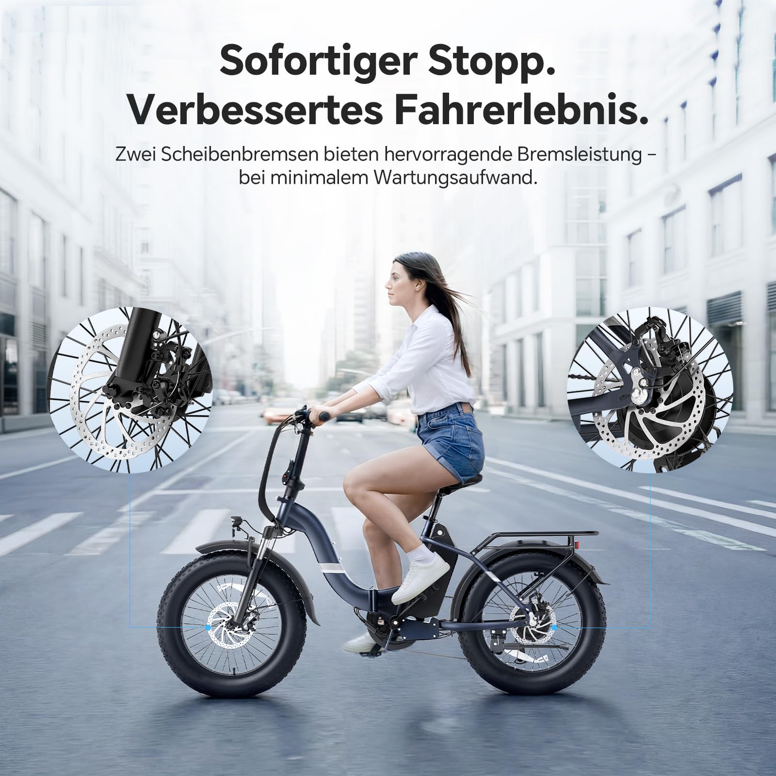 Touroll S2/S2 Pro 2026 Klappbar E-Bike Herren, 250W Fatbike, 20"×4.0" All-Terrain Reifen, 150 km Reichweite, 720Wh Akku, StVZO Straßenzulassung – Elektrofahrrad für Stadt, Offroad & Pendler