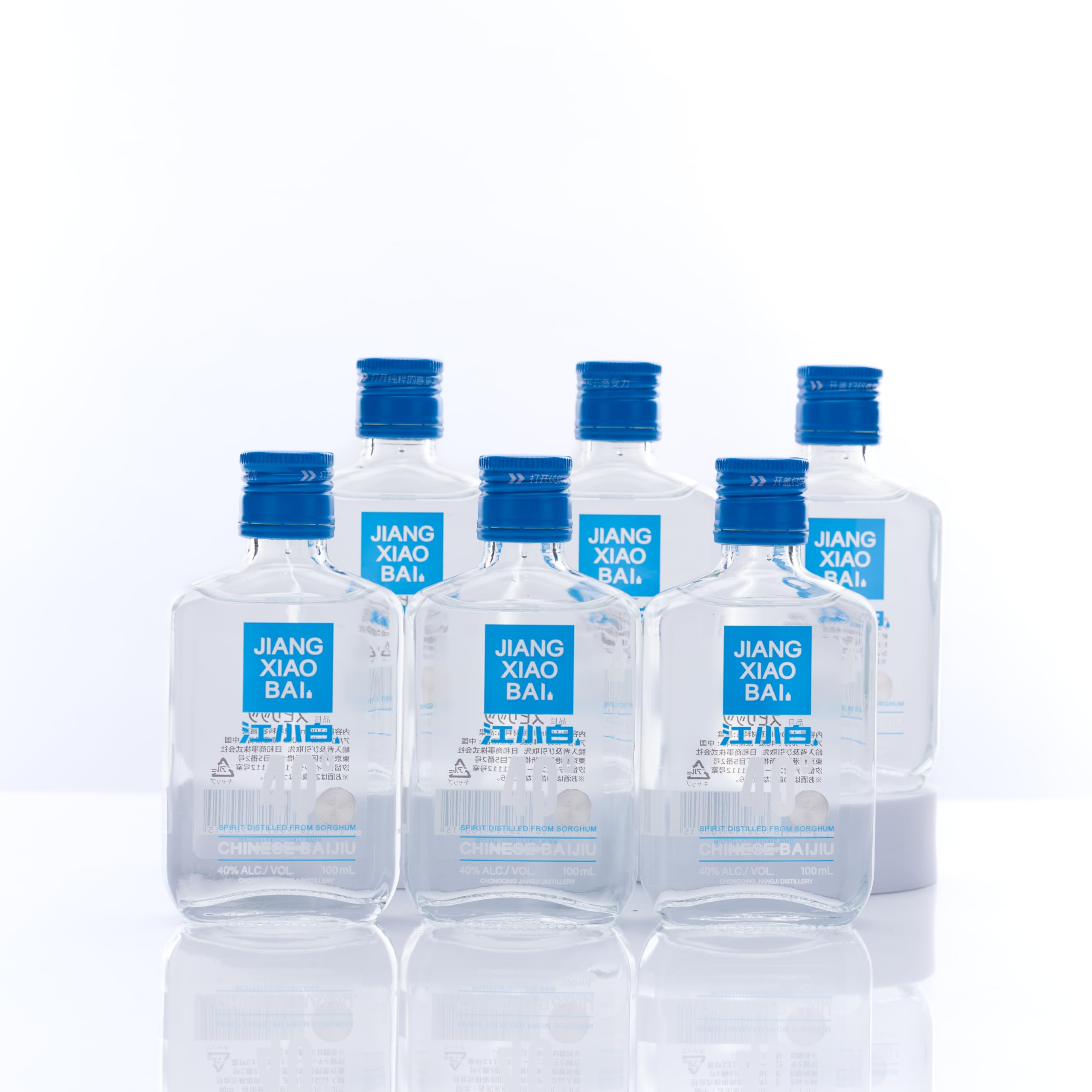 Amazon.co.jp: ​江小白 100ml＊6(本) アルコール40度 中国酒 白酒 清香