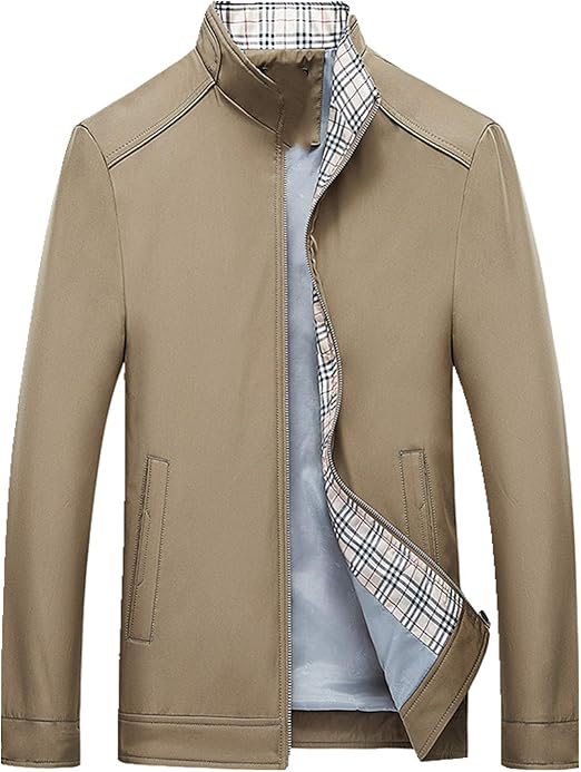 Spring and autumn jacket for men's middleaged and elderly standing