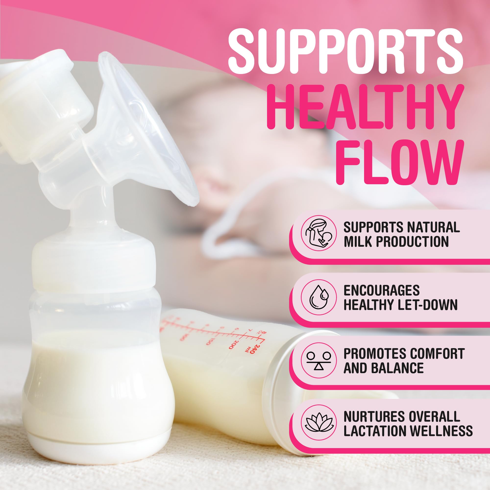 Lactation Supplement to Increase Milk Supply for Breastfeeding with Goat's Rue, Fenugreek, Alfalfa, Fennel, Shatavari, Milk Thistle – Supports Breastmilk Production (120 Capsules) — Amazon image 5