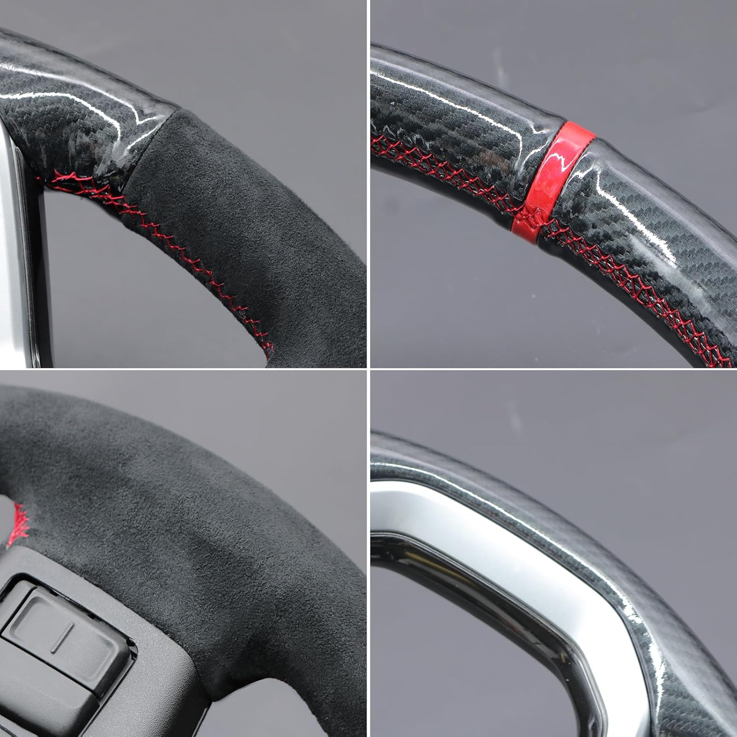 MEWANT Hand Sewn Steering Wheel Cover Wrap for Chevrolet (Chevy) Colorado 2023-2025 Steering Wheel Accessories for Chevrolet (Chevy) Colorado