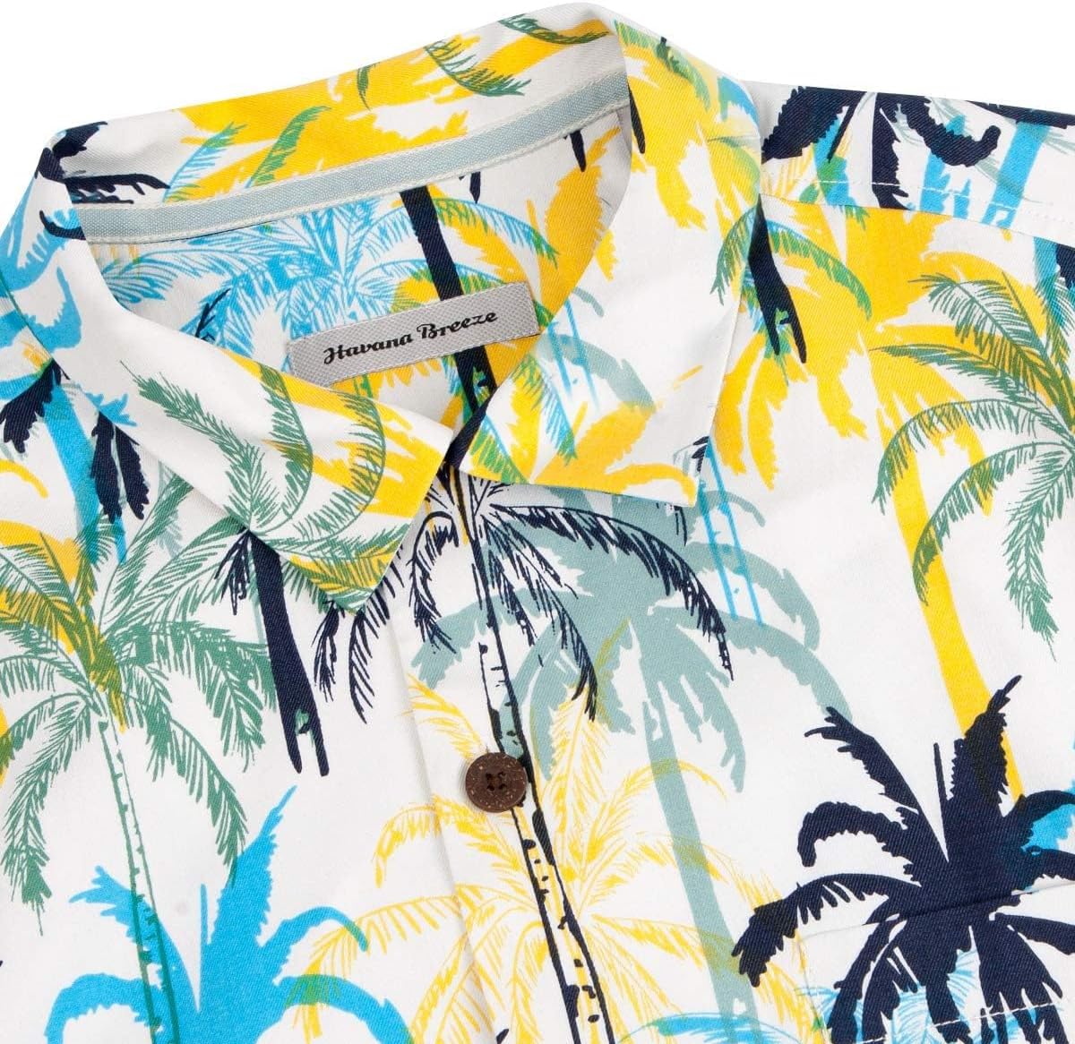 Mens Hawaiian Shirts Silk Short Sleeve Printed Beach Shirt Relaxed Fit Summer Tropical Shirts