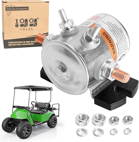 10L0L Relé solenoide serie #70 para carrito de golf EZGO 36 voltios, 4 terminales SPNO servicio continuo, OEM # 11761-G1 27855-G01 27855-G02