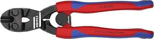 KNIPEX 7122200 Corte de cobolt de alto apalancamiento en ángulo de agarre cómodo disponible en Yaxa Peru