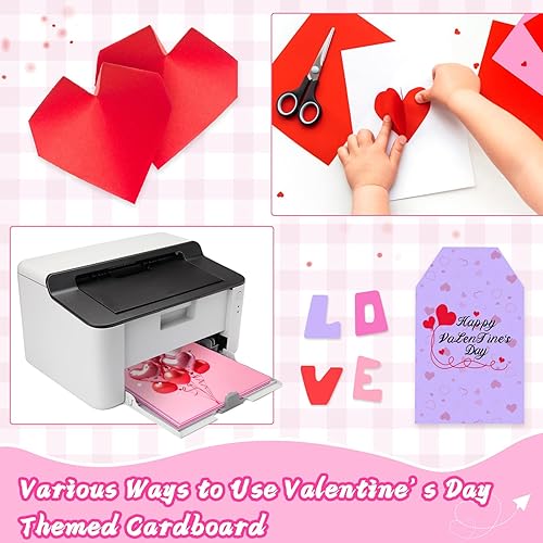 Miniatura 5 de JULBEAR 30 hojas de cartulina de colores, 5 cartulina de colores de 8.5 x 11 pulgadas de 8.5 x 11 pulgadas, cartulina de color para la escuela,