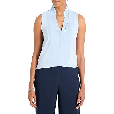 NIC+ZOE Petite Ruffled Around Tank Top Women