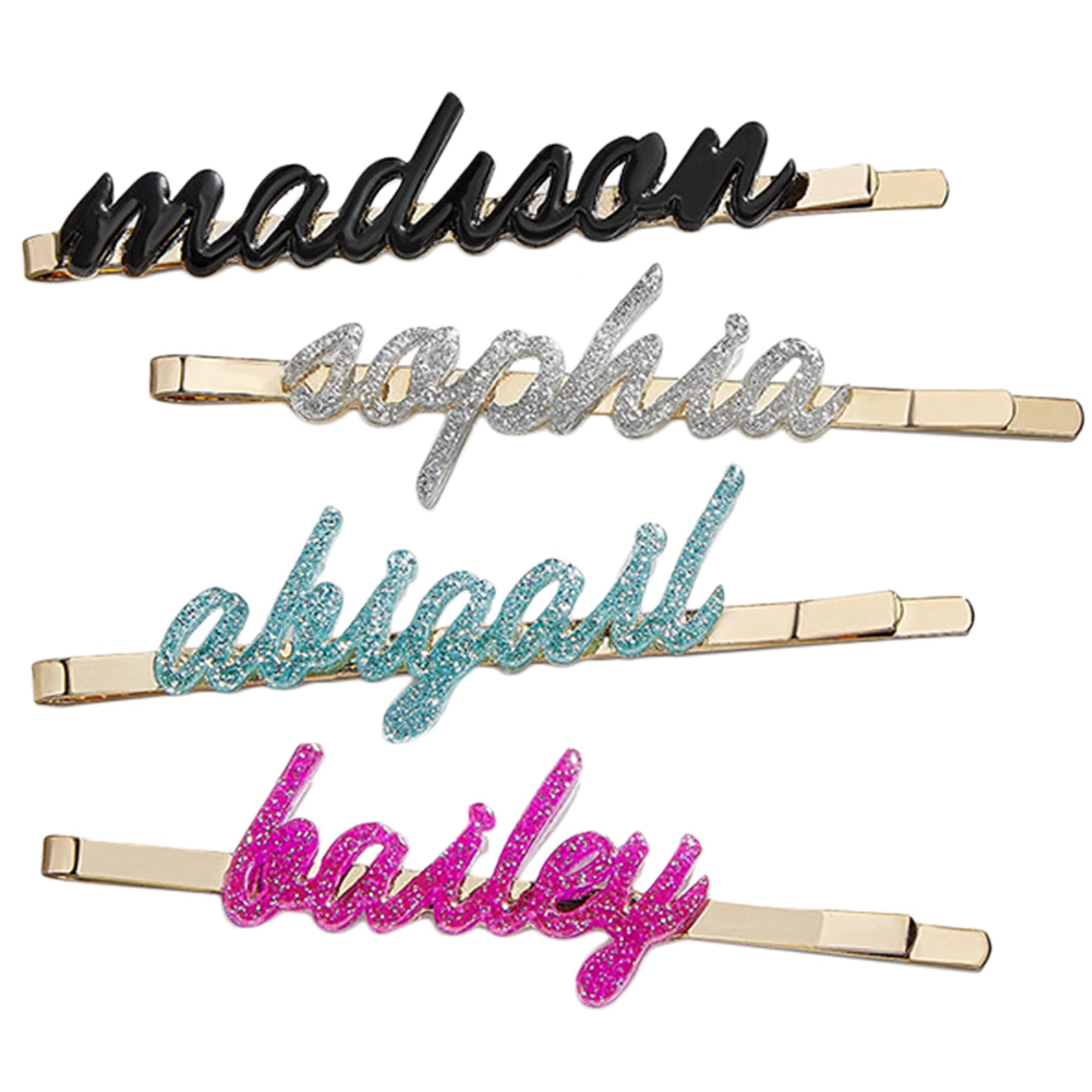 *SALE*Brahmin Name Logo Hair Pin w FREE Assorted Hair Pins. Buy Name Hair Pin Online In India - Etsy India main image 2