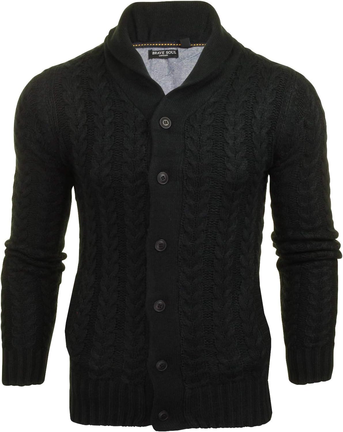 Schematic' Button Through Cardigan - All Over Knit Detail