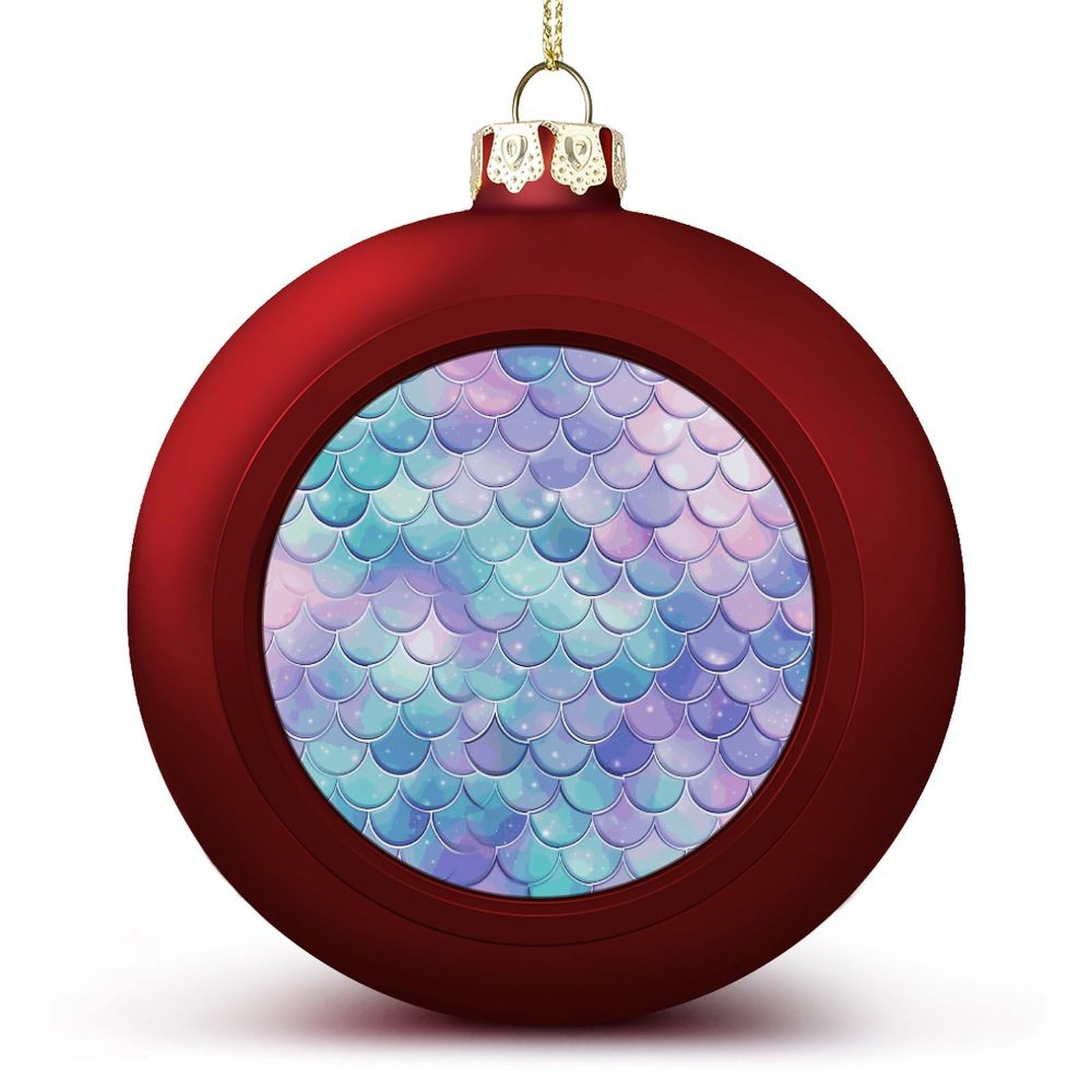 Boules de Noël écailles de sirène pour une ambiance féerique
