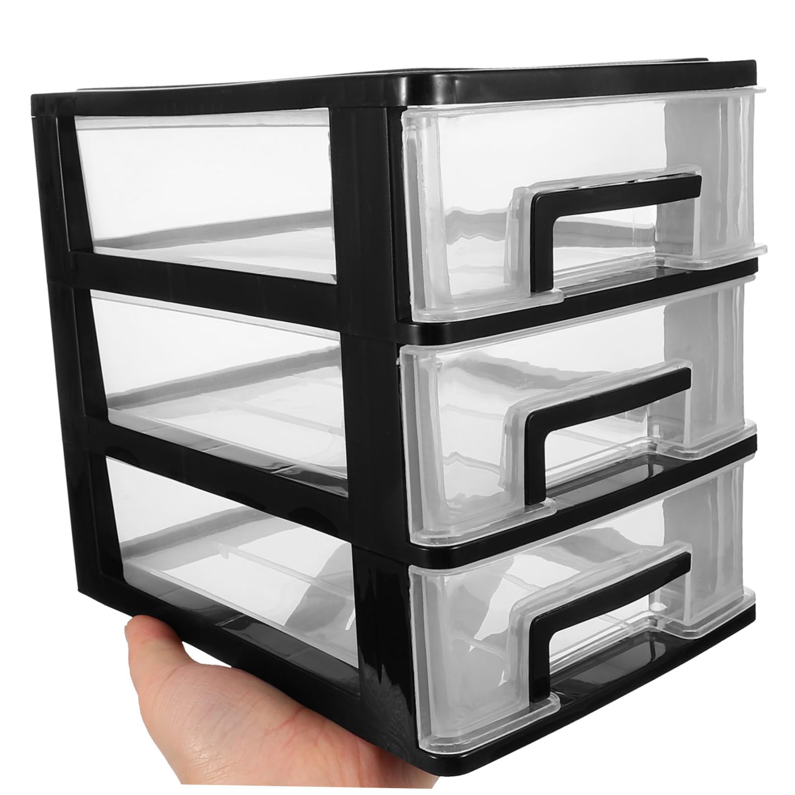 Cassettiera per Ufficio a Tre Livelli in Plastica e Studio
