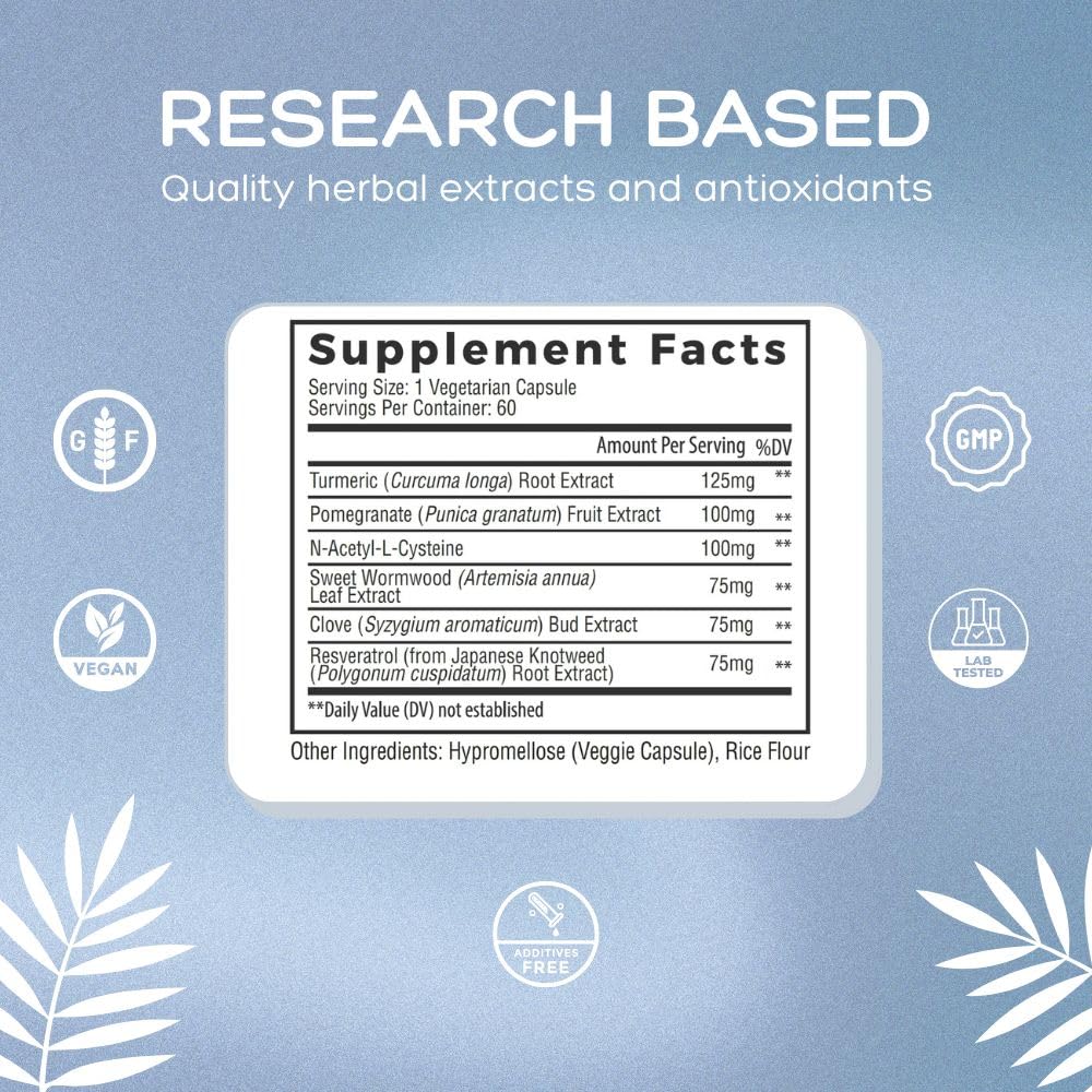 NCL Premium Biofilm Complex Supplement - 60 Vegan Capsules — Amazon image 6