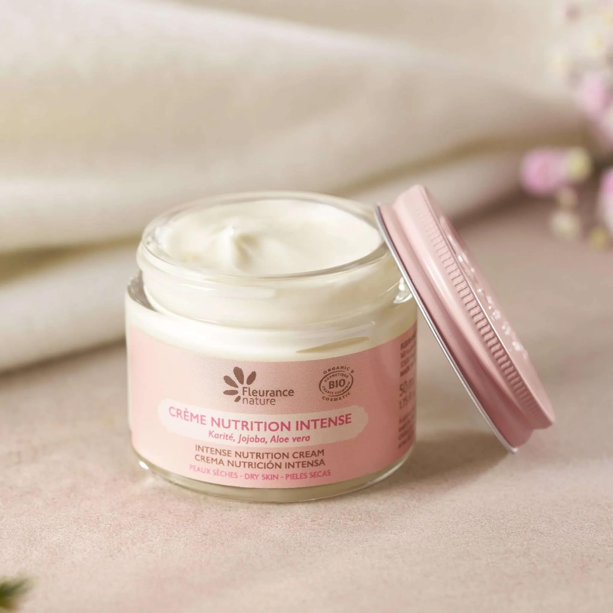 Fleurance Nature- Crème Nutrition Intense Bio- creme hydratante visage-50ml- soin visage femme bio- peau sèche- 21145 (2)