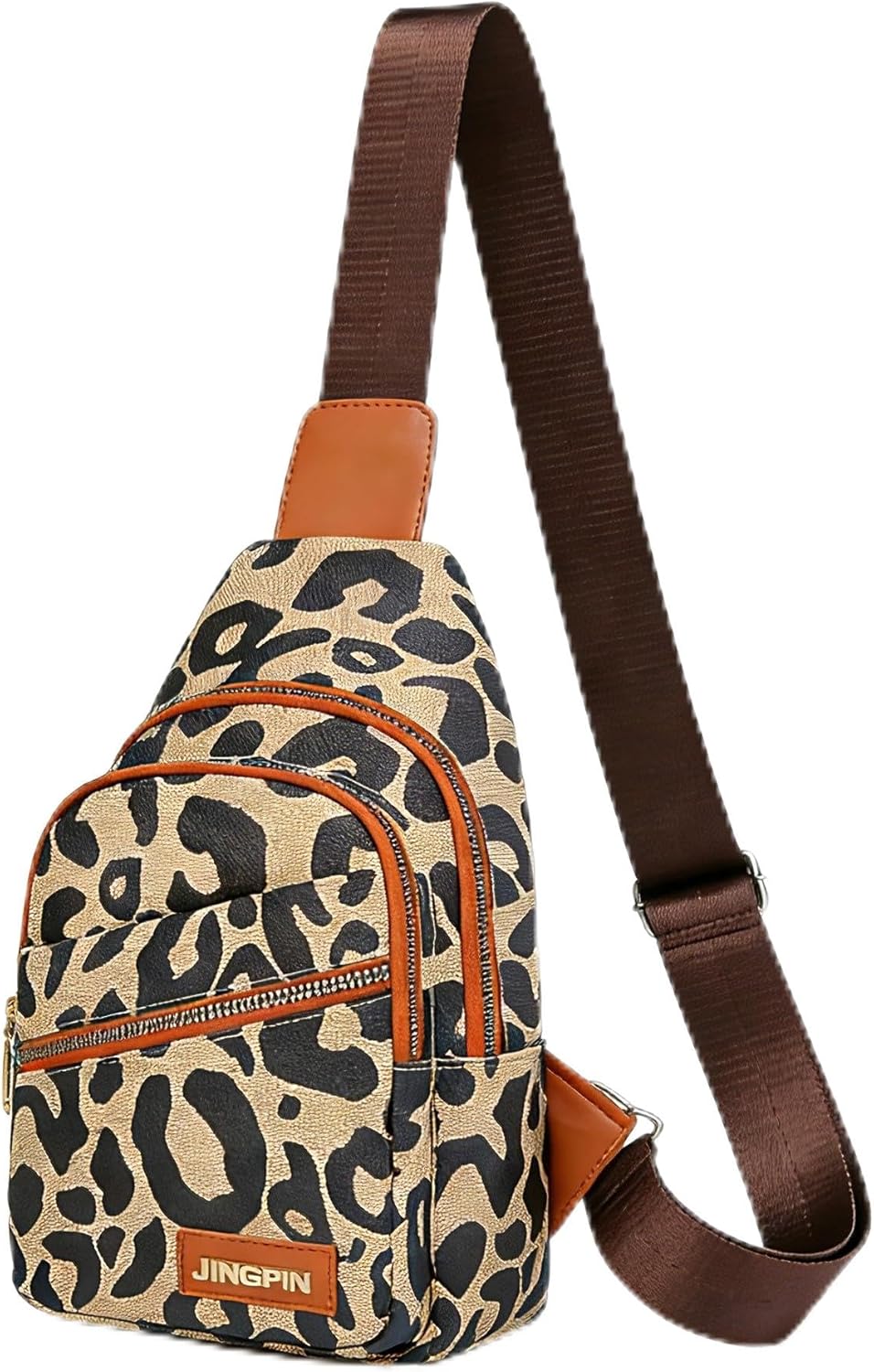 IAGOM Leopard Print Sling Bag for Women | Anti-Theft, Anti-Theft, RFID Protection, Hidden Back Pocket, Travel & Festivals | Anti-Theft, Anti-Theft, RFID Protection, Hidden Back Pocket, Travel & Festivals