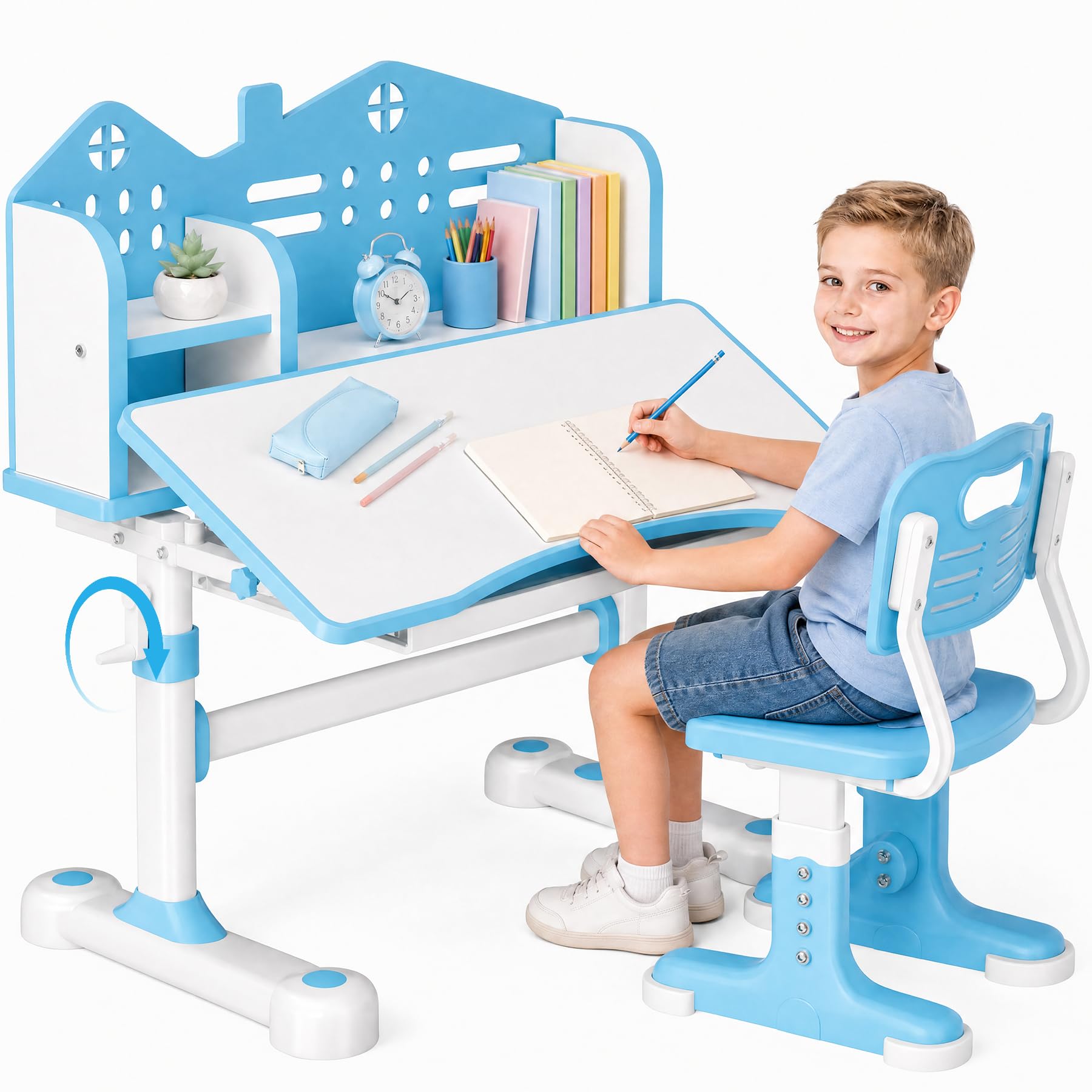 Xaperexi Kids Desk and Chair Set