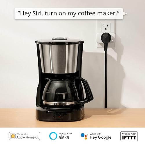 Miniatura 3 de SwitchBot HomeKit Smart Plug Mini 15A, no requiere concentrador, monitor de energía, WiFi (solo 2.4 G), toma de corriente funciona con Apple