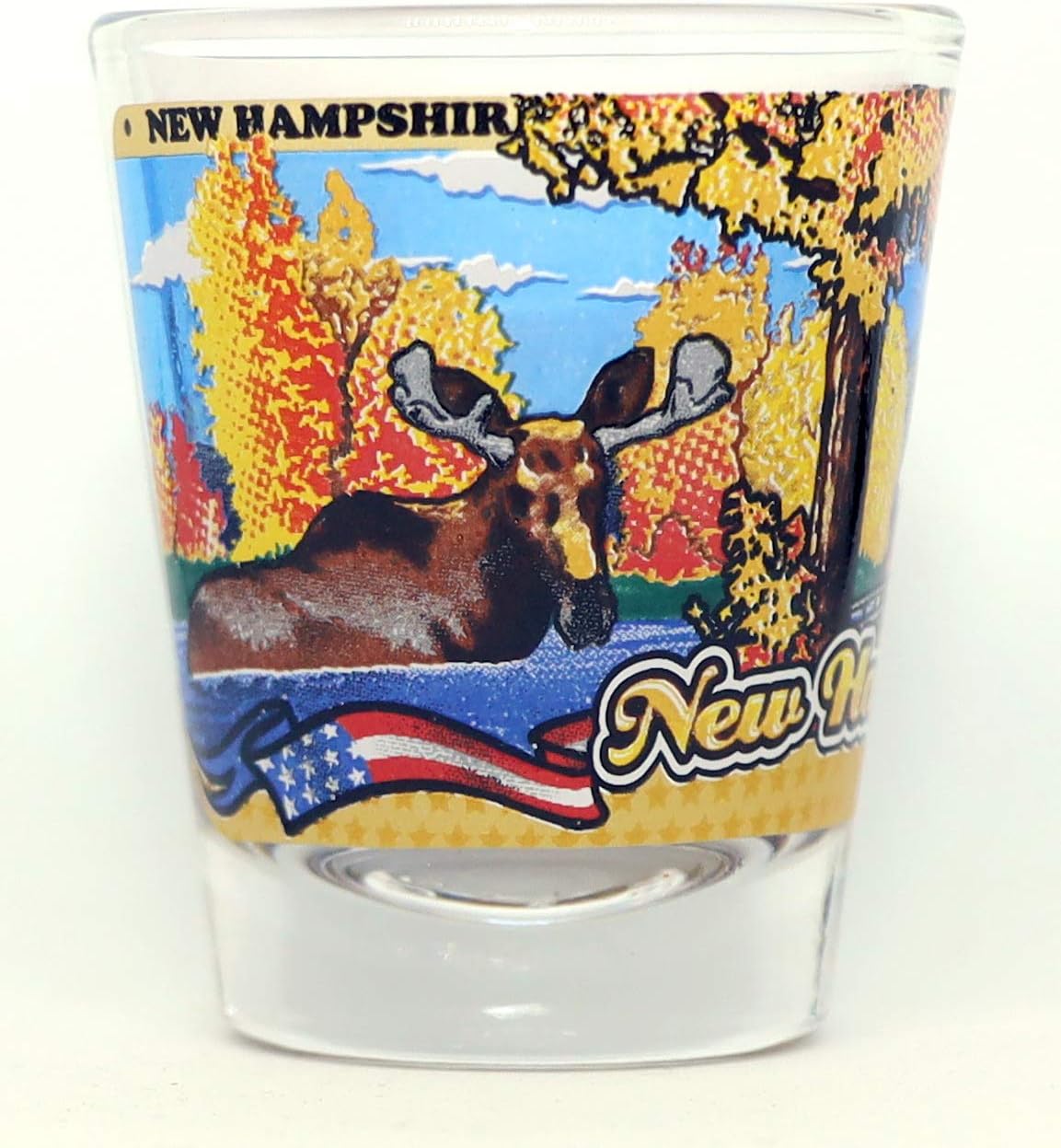 Free Shipping Over $50 New Hampshire State Wraparound Shot Glass