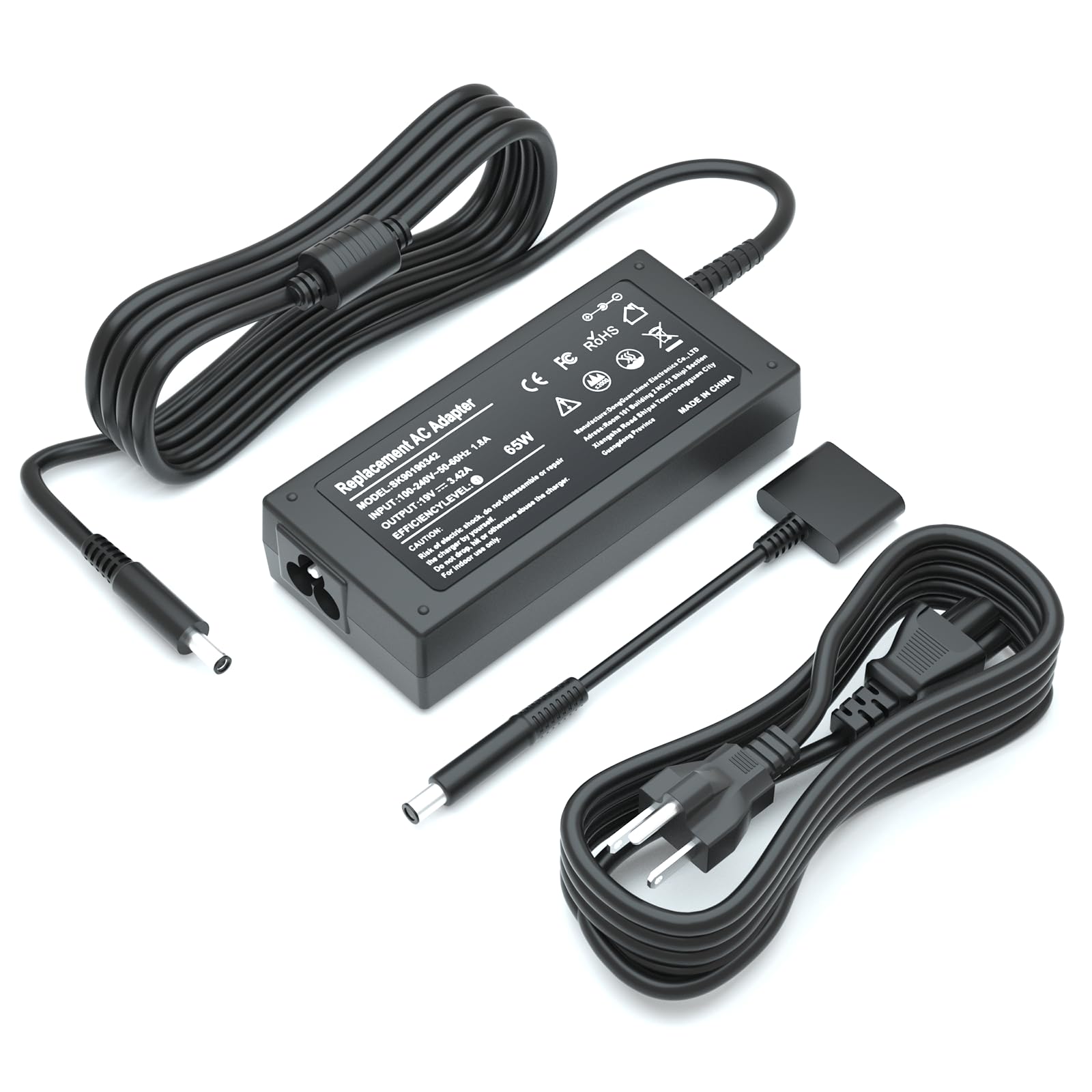 65W/45W Laptop Charger Power Supply for Dell Inspiron 15 3000 3535 3530 3520 3511 3510 3501 3521 3525 3542 15.6'' 15 16 5620 5625 5593 5510 5575 5420 Vostro 3425 3520 5630 19.5V-3.34A Power Cord