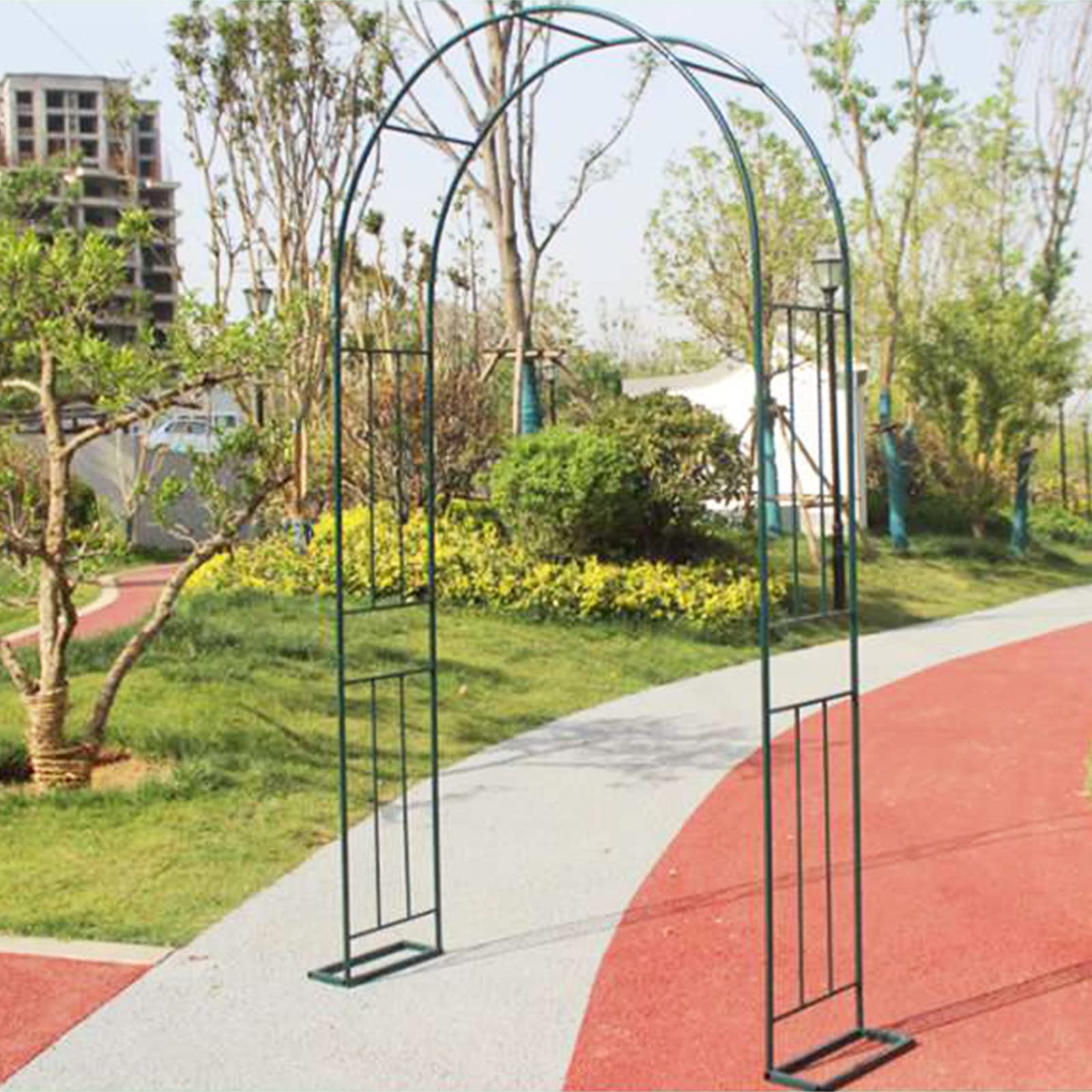 Arche de jardin en métal durable de 260 cm, support floral haut de gamme
