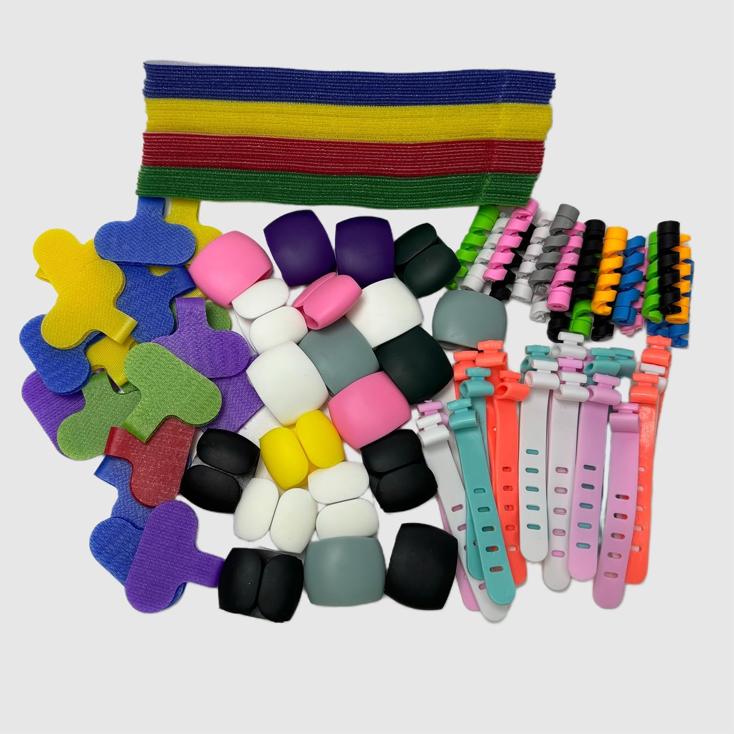 120PCS Multi-functional wire, headphone cable, charging cable ties, reusable, good toughness, not fall off