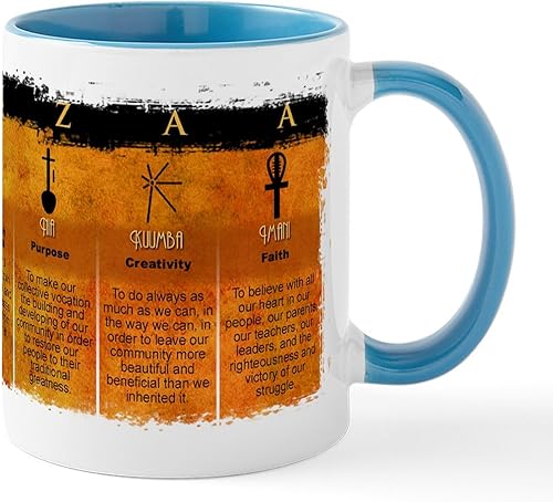 Vista 40 de CafePress Kwanzaa Principles - Taza de café de cerámica, taza de té, 11 onzas