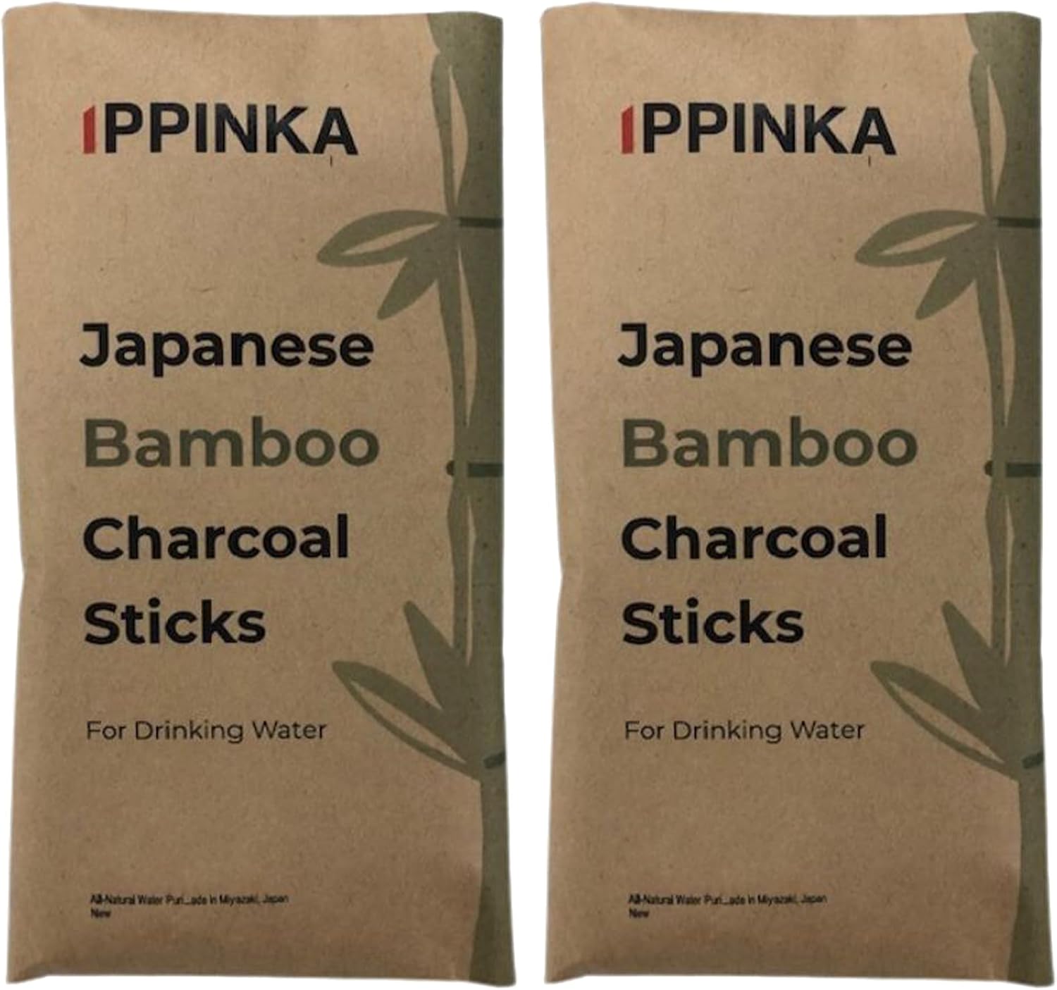 All-Natural Water Purifying Japanese Bamboo Charcoals for Great-Tasting Water - 6 Charcoal Sticks - Good for 1 Liter - Made in Miyazaki, Japan