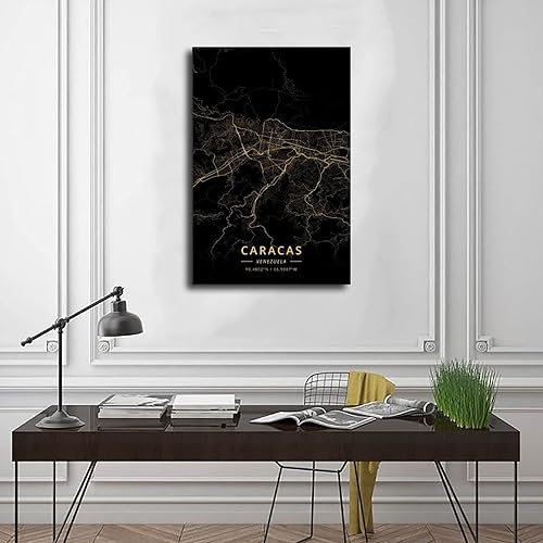 Miniatura 3 de Caracas Venezuela - Póster en lienzo para decoración de dormitorio, paisaje deportivo, oficina, habitación, regalo, sin marco, 12 x 18 pulgadas