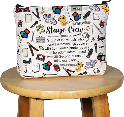 Miniatura 7 de G2TUP Theater Tech Gift Stage Crew Definition Bolsa de maquillaje Administrador de escenario Bolsa de cosméticos Teatro Tech Crew Regalo, Equipo de