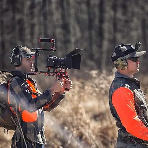 Vista 101 de Walker's Razor Slim Shooter Electronic Hunting Orejeras de protección auditiva plegables Razor Slim Verde Patriot,Flat Dark Earth,Tierra oscura