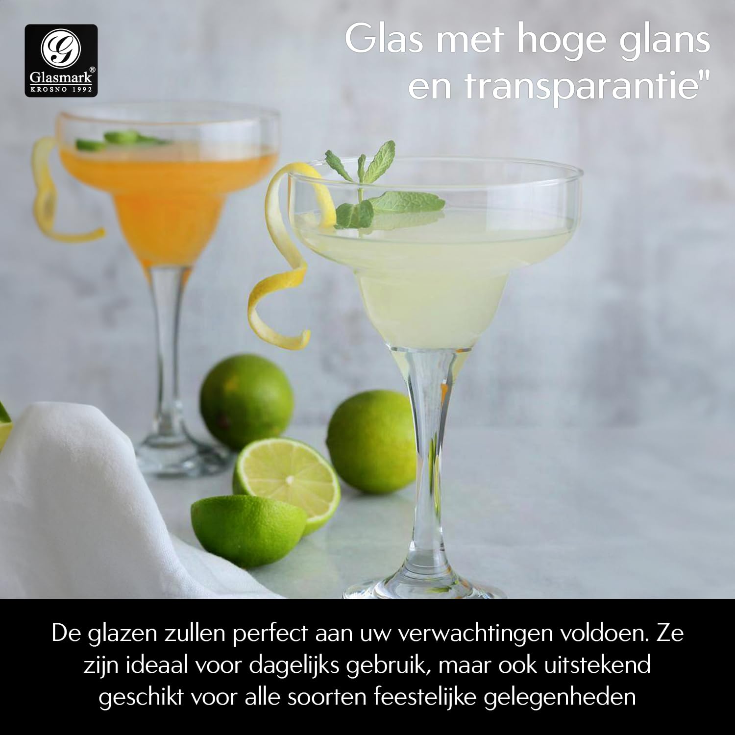Glasark KROSNO, 420l, Set von 6, Glas für alkoholische Cocktails