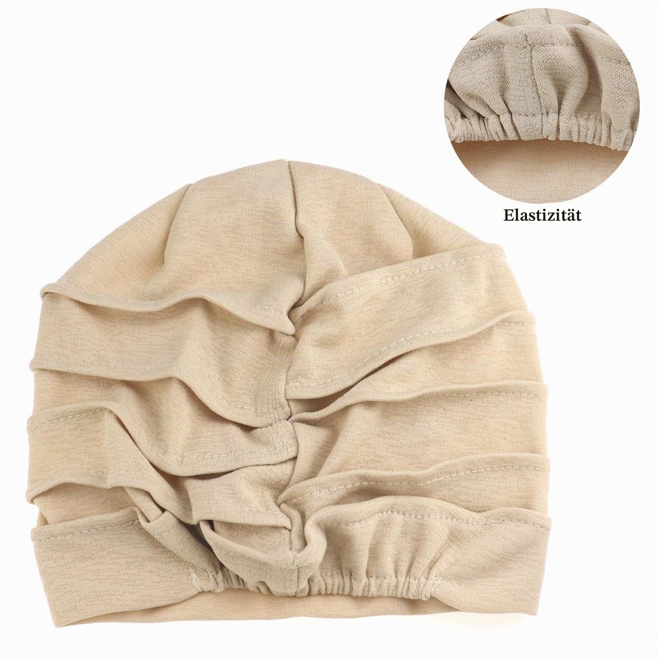 LIMHOO Damen Chemo-Haube Weicher, atmungsaktiver Baumwoll-Turban bei Haarausfall & Chemotherapie