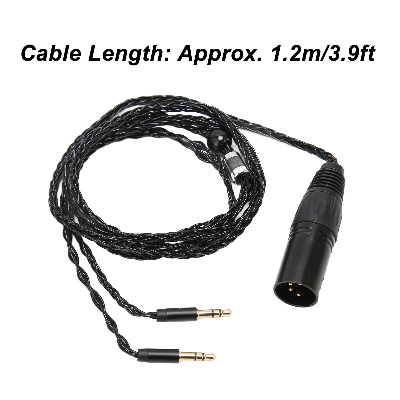 4-pinowy XLR Męski na Podwójny 3.5mm Wtyczka Kabel Audio Słuchawek dla Hifiman Arya, dla Sundara, dla Ananda, dla HE400SE, dla MDR-Z7, Z7M2, Z1R, dla D7200.