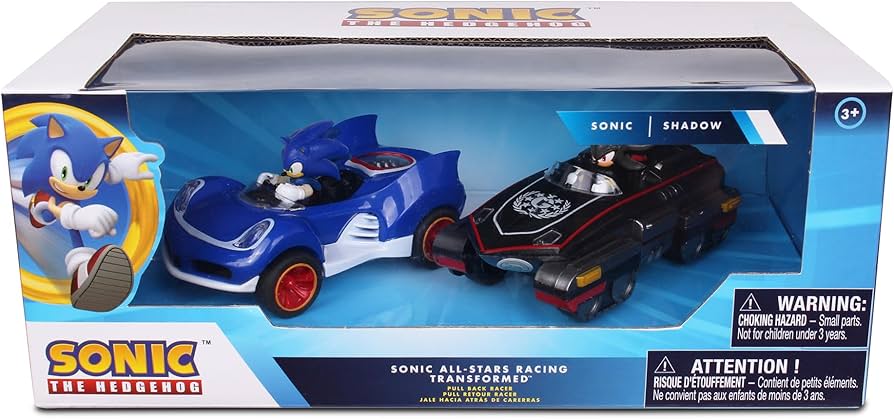 Sonic Transformed All-Stars Racing Pull Back Action: Shadow and