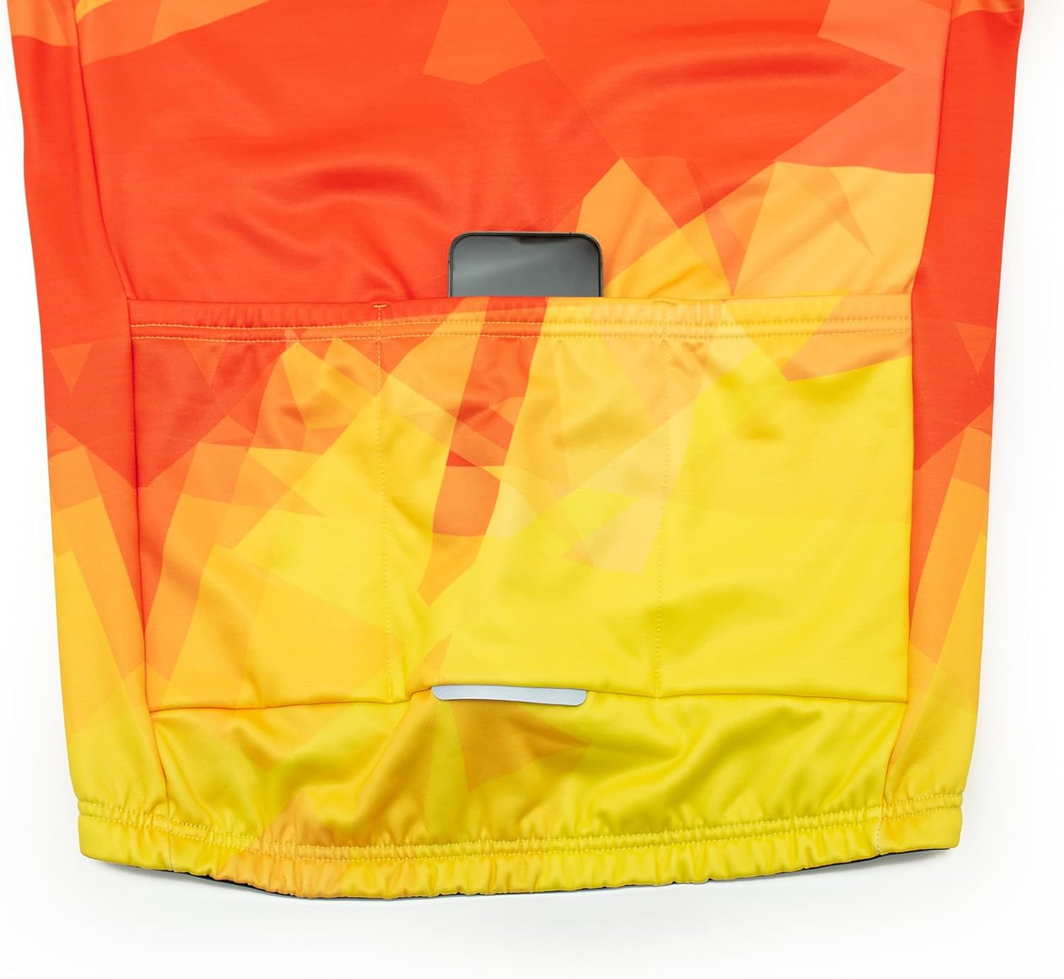 Men's Cycling Jersey Winter Thermal Fleece Long Sleeve Bike Shirts Windproof Cycling Jacket with 3 Pockets - Image 6