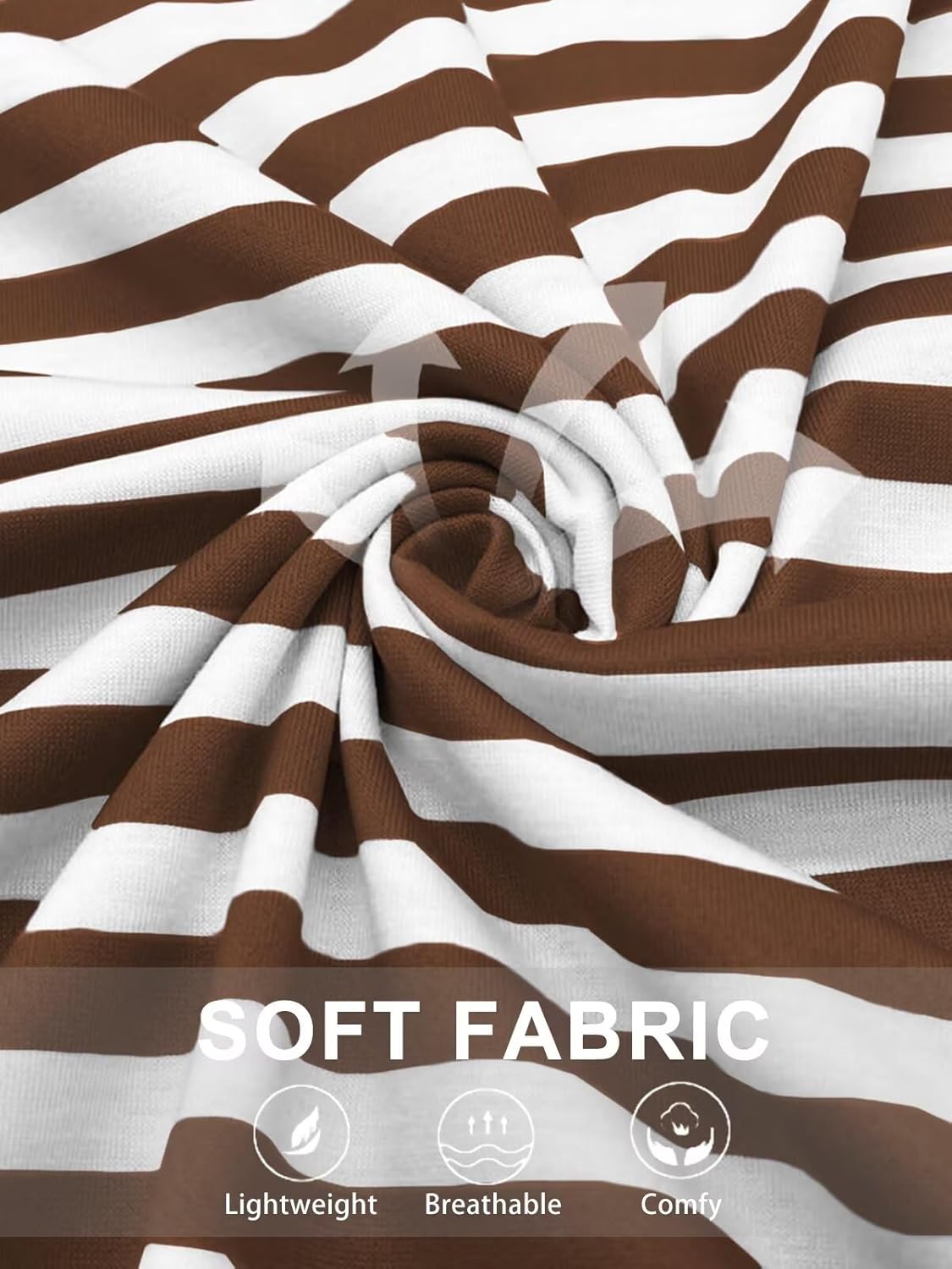 VISLILY Womens-Plus-Size-Summer-Tops Casual Striped Color Block T Shirts Crewneck Short Sleeve Workout Tees Loose Blouses - Image 4