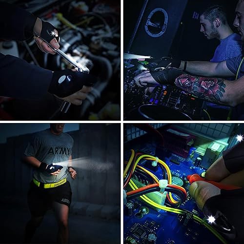 Miniatura 7 de Mobi L1FE Guantes con linterna LED, accesorios geniales para hombres, equipo de campamento, artilugios tecnológicos, regalos de cumpleaños para