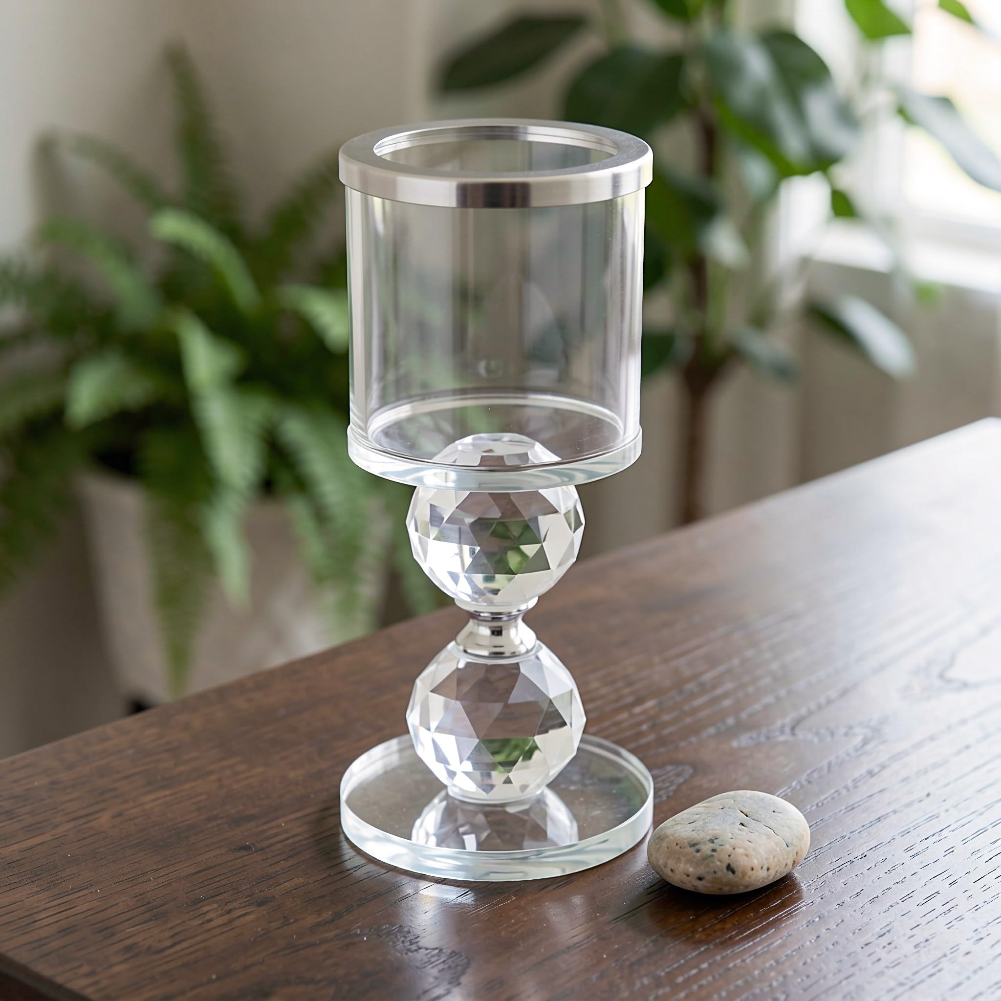 Zerodeko 2 portavelas cónicos Transparentes para Velas de 2 Pulgadas.