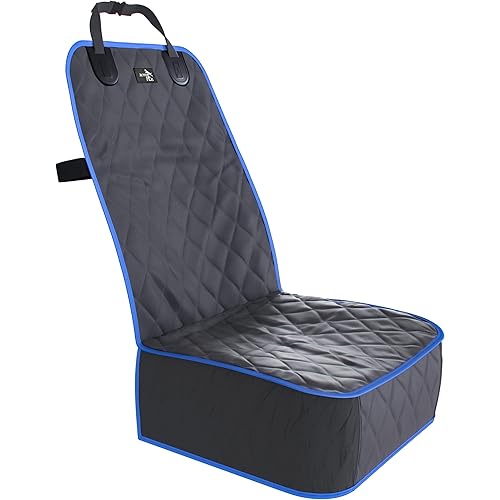 Active Pets Dog Car Seat Cover, Waterproof Front Seat Protector for SUV Truck Sedan, Pet Safety Travel Comfort System with Universal Fit, Blue