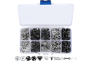 200-Piece Sewing Hook and Eye Closure Set: Versatile Fastening Solution for Clothing...