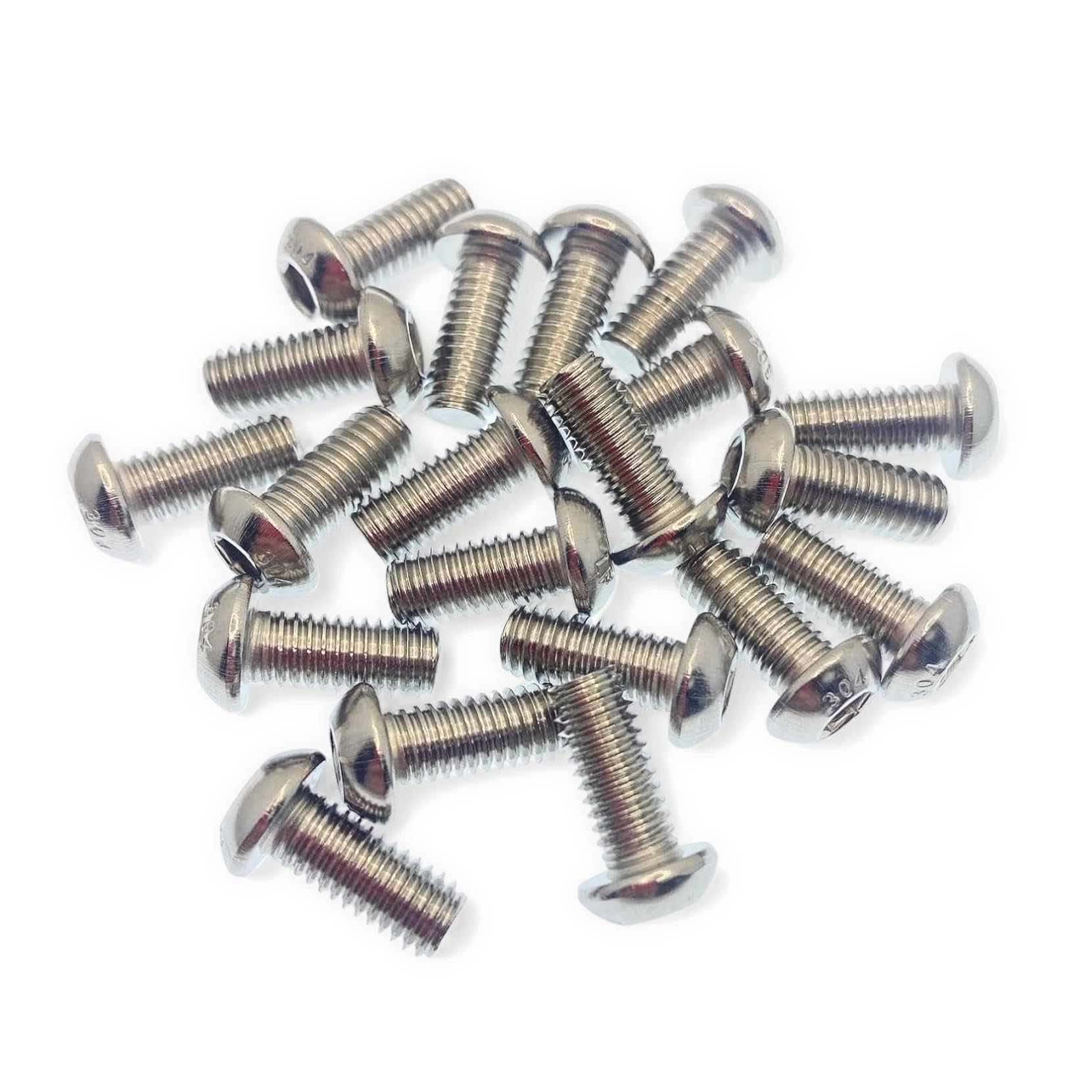 Rubigo M6 Bolts, M6 x 14mm Hex Socket Button Head Machine Bolts - Image 2