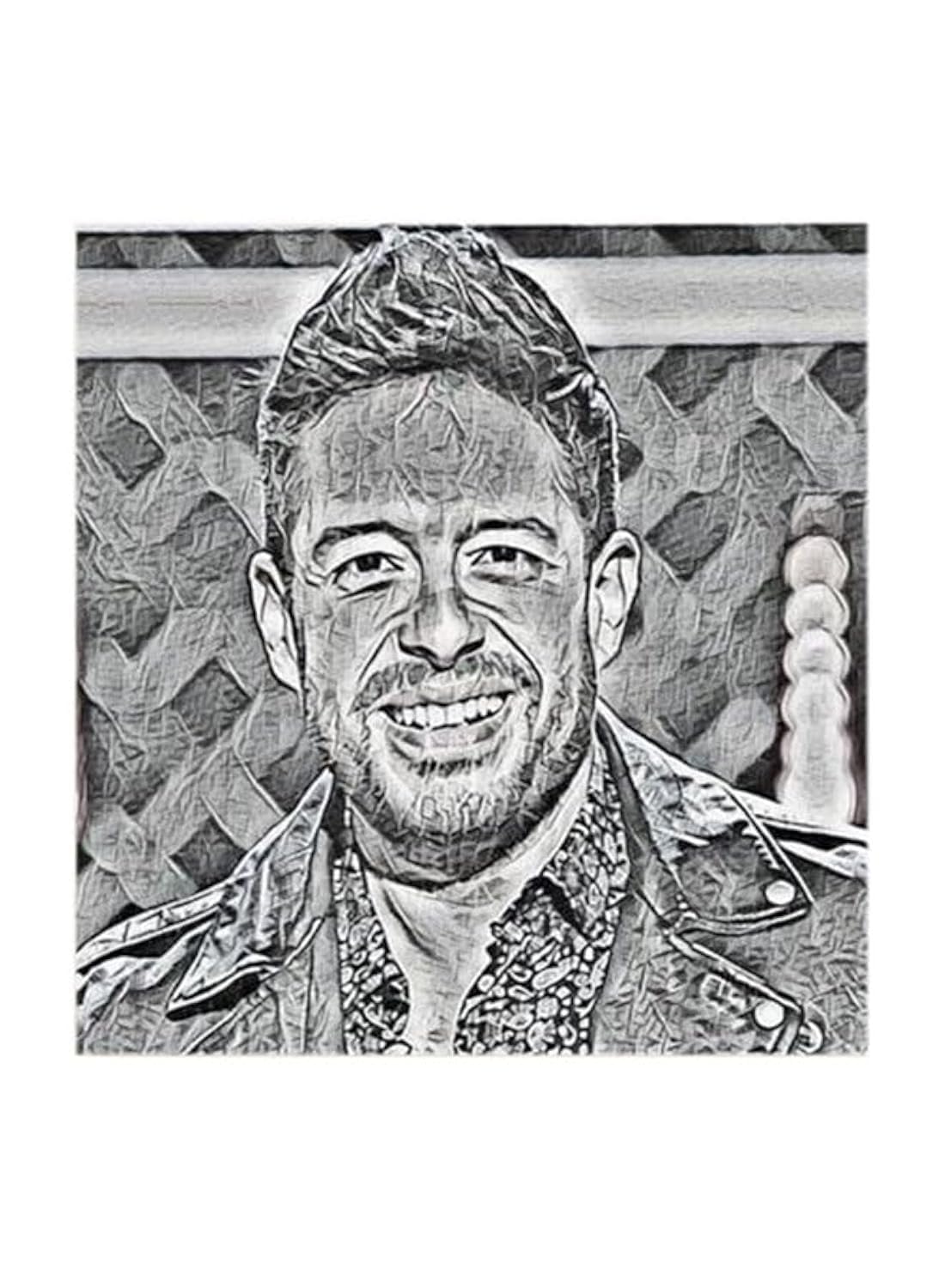 RYN Mohamed Hamaki Mdf Wall Art Multicolour 30X30Centimeter RYART0375