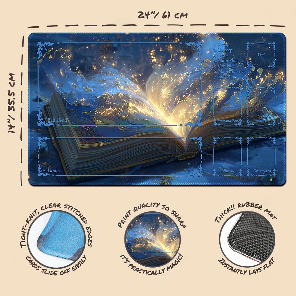 MTG Playmat,With Waterproof Storage black Bag Szie 60 x 35CM - Image 2