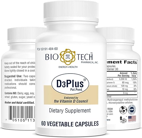 Miniatura 5 de BioTech Pharmacal D3 Plus - 180 tapas